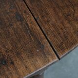 Antique English oak side/dining/gateleg table from the 18th century