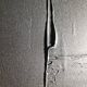 Minimalist monochrome abstract painting in black