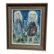 Original Swedish Oil on Canvas – “Friends” by A. Wickgren – Vintage & Framed