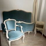 Lit capitonné style Louis XV