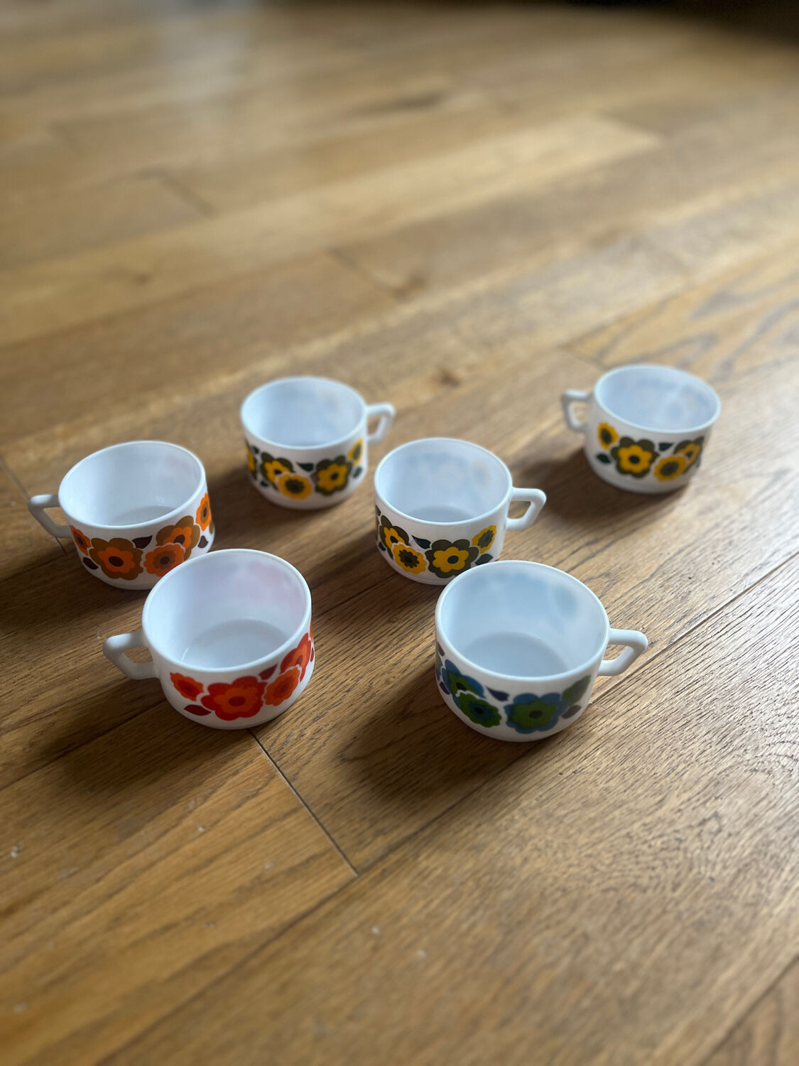 6 tasses lotus arcopal