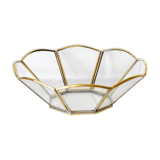 Glass and brass cut