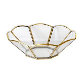 Glass and brass cut