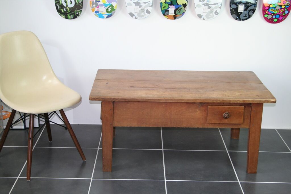 Rustic farm house table with 2 1930 drawers