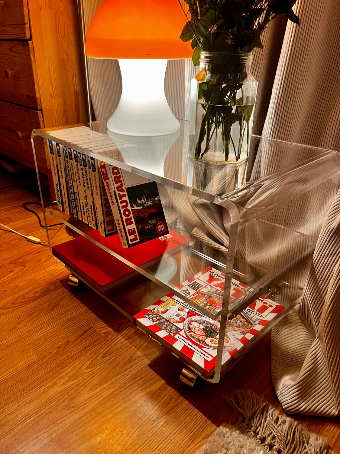 Plexiglass coffee table