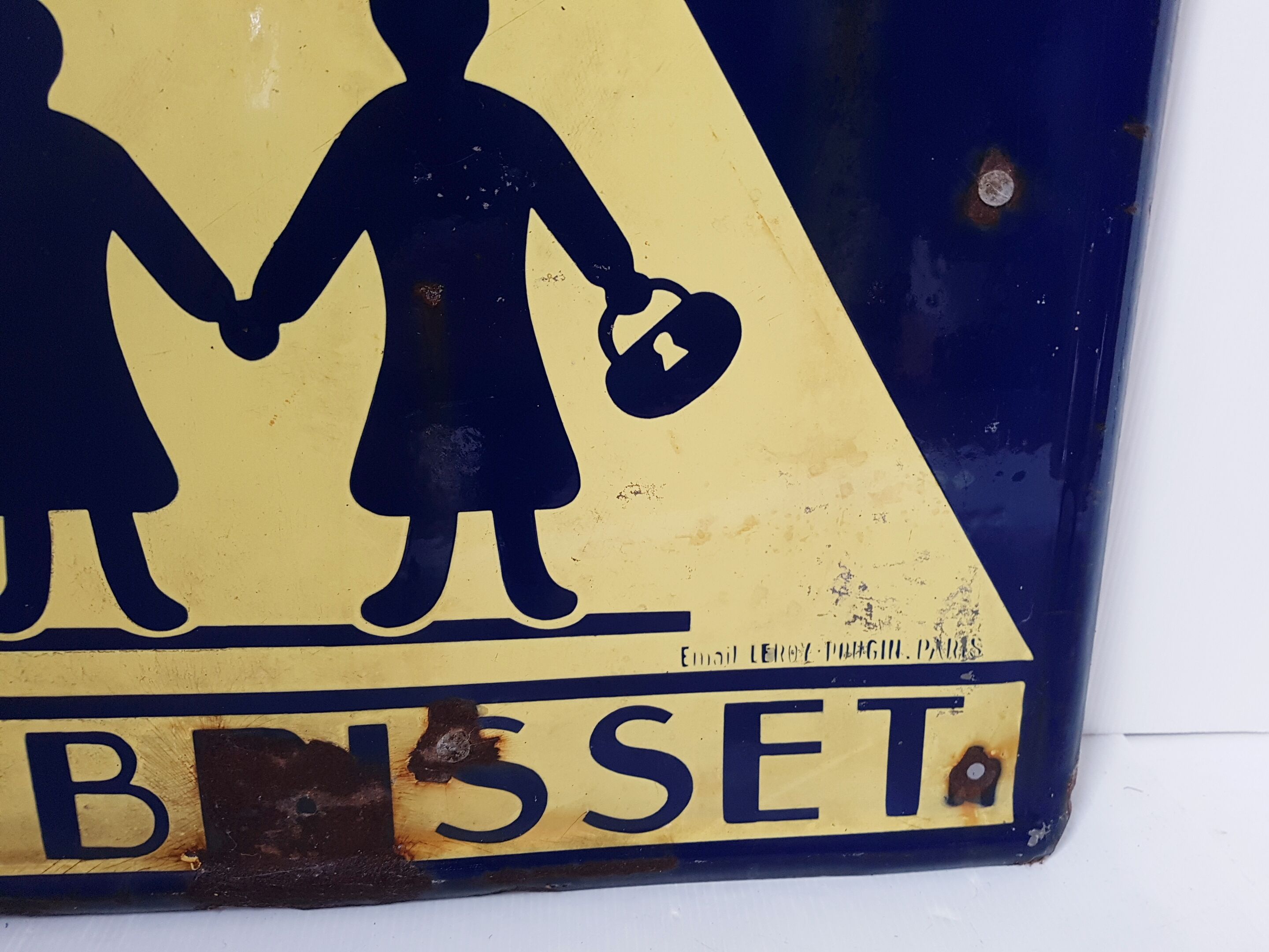 Enamelled plate automobile club of the West, 1950