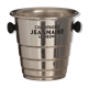 Seau à champagne en aluminium doré poignées bakélite année 60
