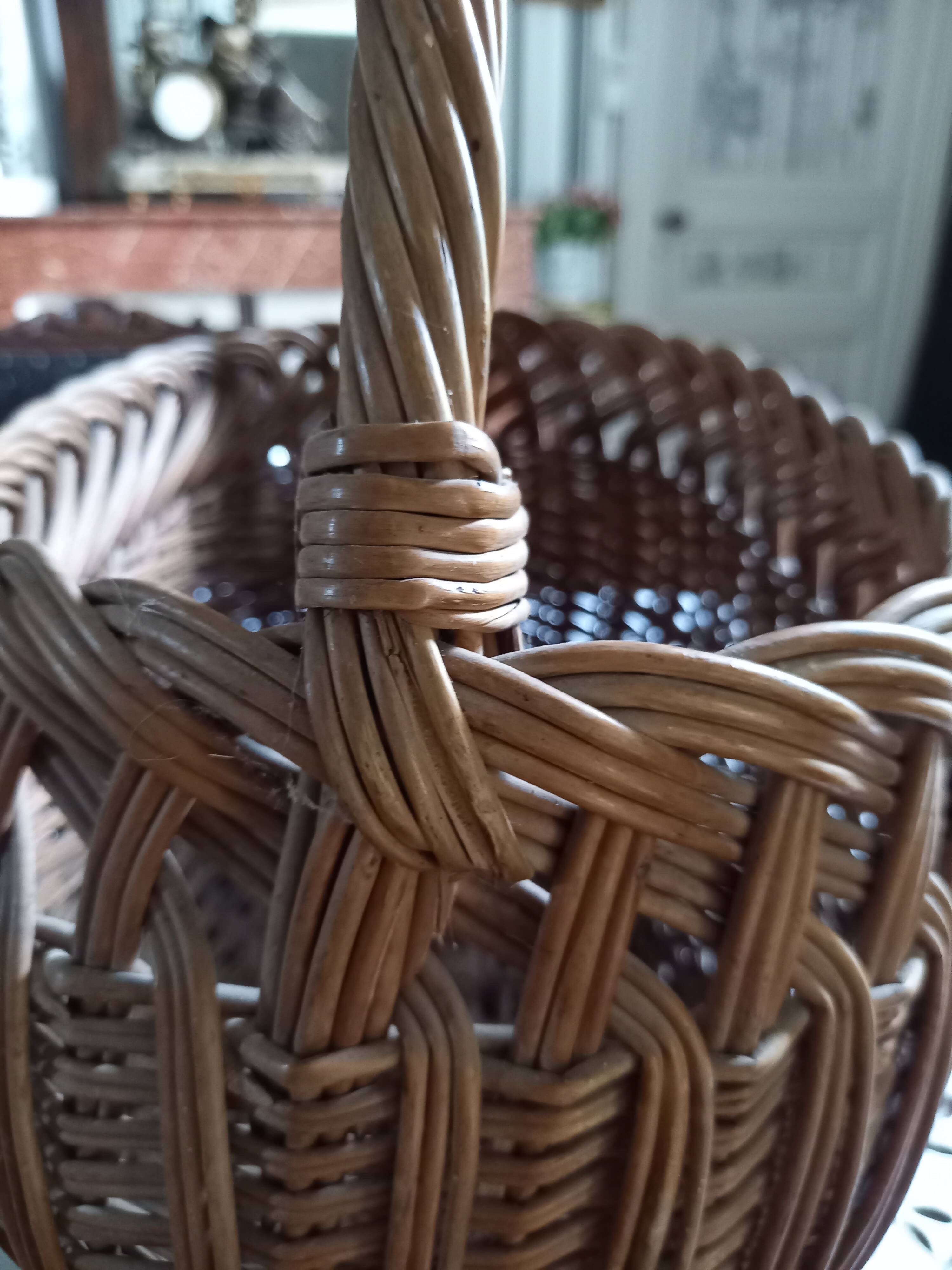 woven wicker basket