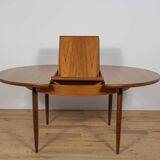 Mid-Century Teak Round Fresco Dining Table from G-Plan, United Knigdom.
