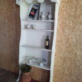 White patinated oak shelf