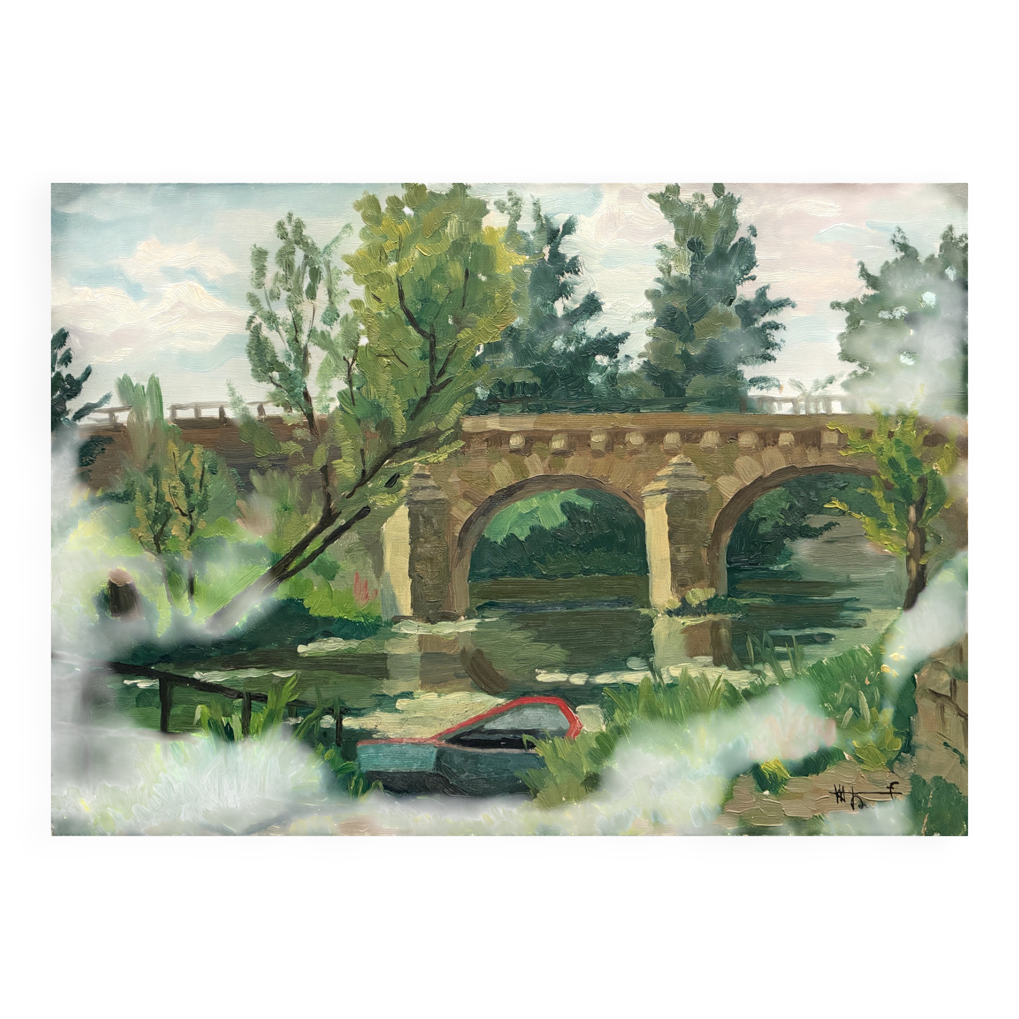 Landscape signed Dupont 20th century