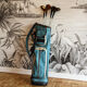 Burton golf bag and vintage clubs