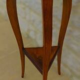 Art deco style pedestal table in beech wood
