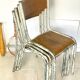 Set of 4 vintage school chairs