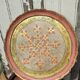 Pink and golden Florentine round top