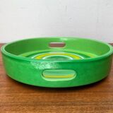 Italian ceramic platter from the mid-century by Bitossi for Rosenthal Netter, 1960s.