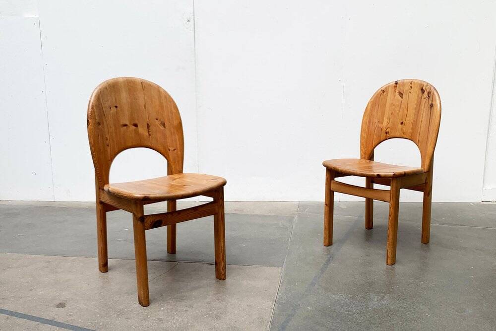 Danish pine chairs from the mid-century by Niels Koefoed for Glostrup, 1960s, set of 4.