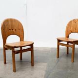 Danish pine chairs from the mid-century by Niels Koefoed for Glostrup, 1960s, set of 4.