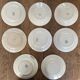 Set of 8dessert plates mismatched Iron Earth XIXth
