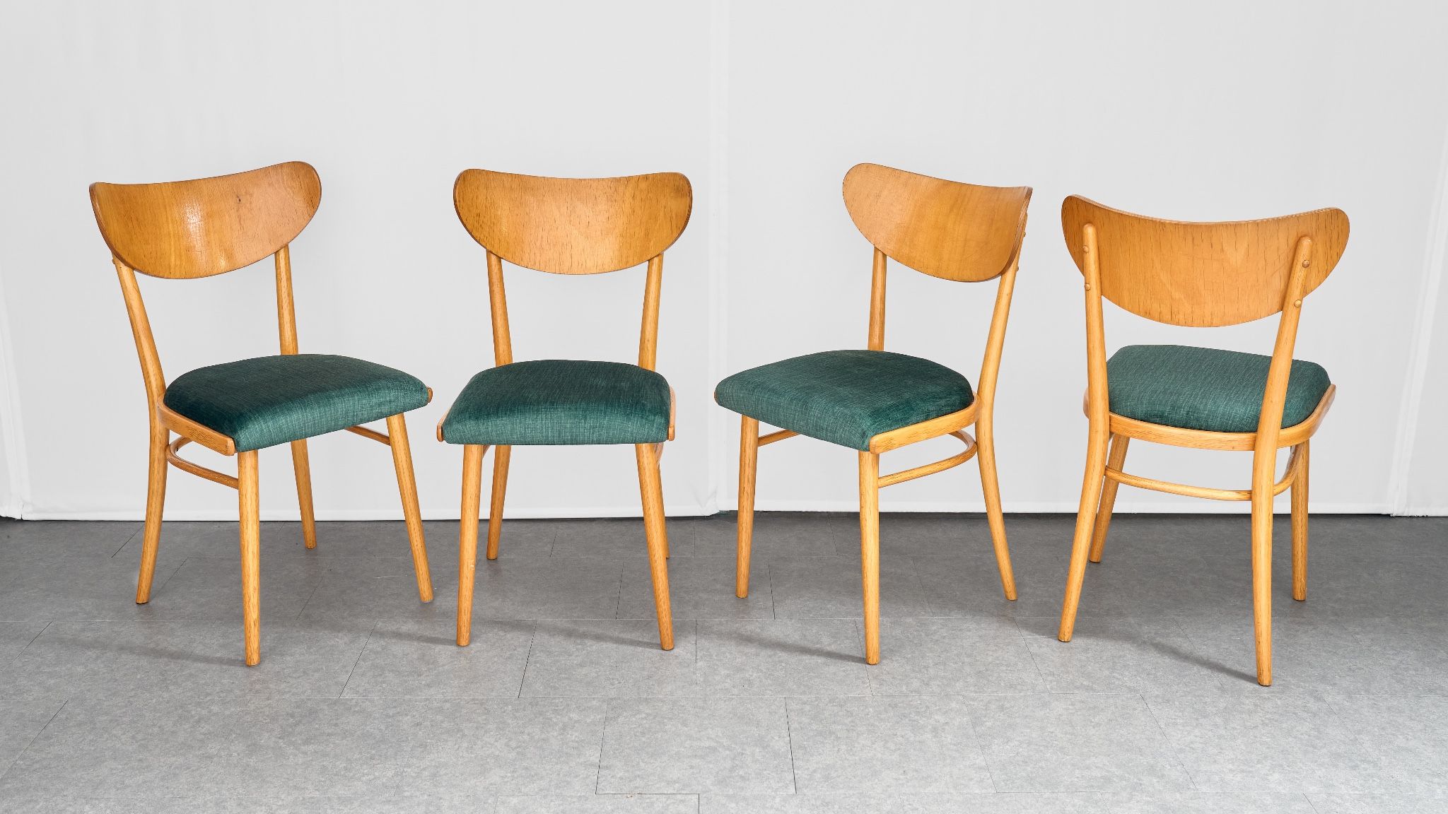 Set of 4 Dining Chairs, Jitona, 1960s, Czechoslovakia