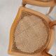 Paire de chaises cannées, en bois