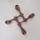 Brutalist bronze candlestick