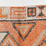 3x11 Salmon & Orange Muted Color Turkish Runner Rug, 92x336 Cm