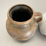 Set of 3 Rare Ceramic Pottery "Lava" Vases by Dümler and Breiden, Germany, 1960s