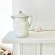 Pitcher covered porcelain Grigny XIXth stamped P.Precious