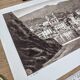 Bastia, vintage Corsica, photo plate printed in 1935.