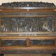 Bureau chinois sculpté à la main vers 1940 avec fauteuil assorti