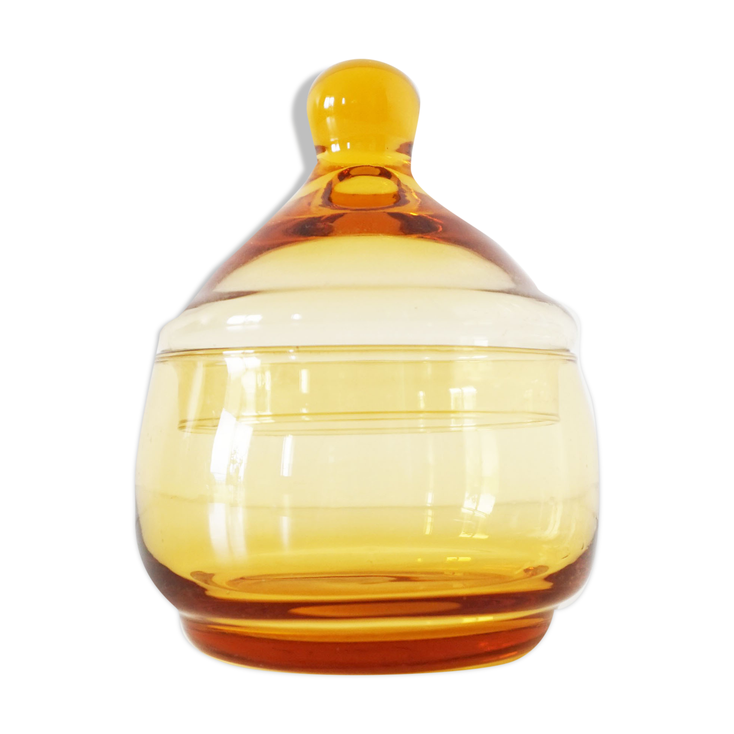 Empoli orange blown glass candy