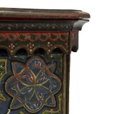 Antique hand-painted Moroccan Moorish Zouak side table