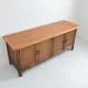 Buffet / Wooden and rattan sideboard 1960s / 1970s vintage