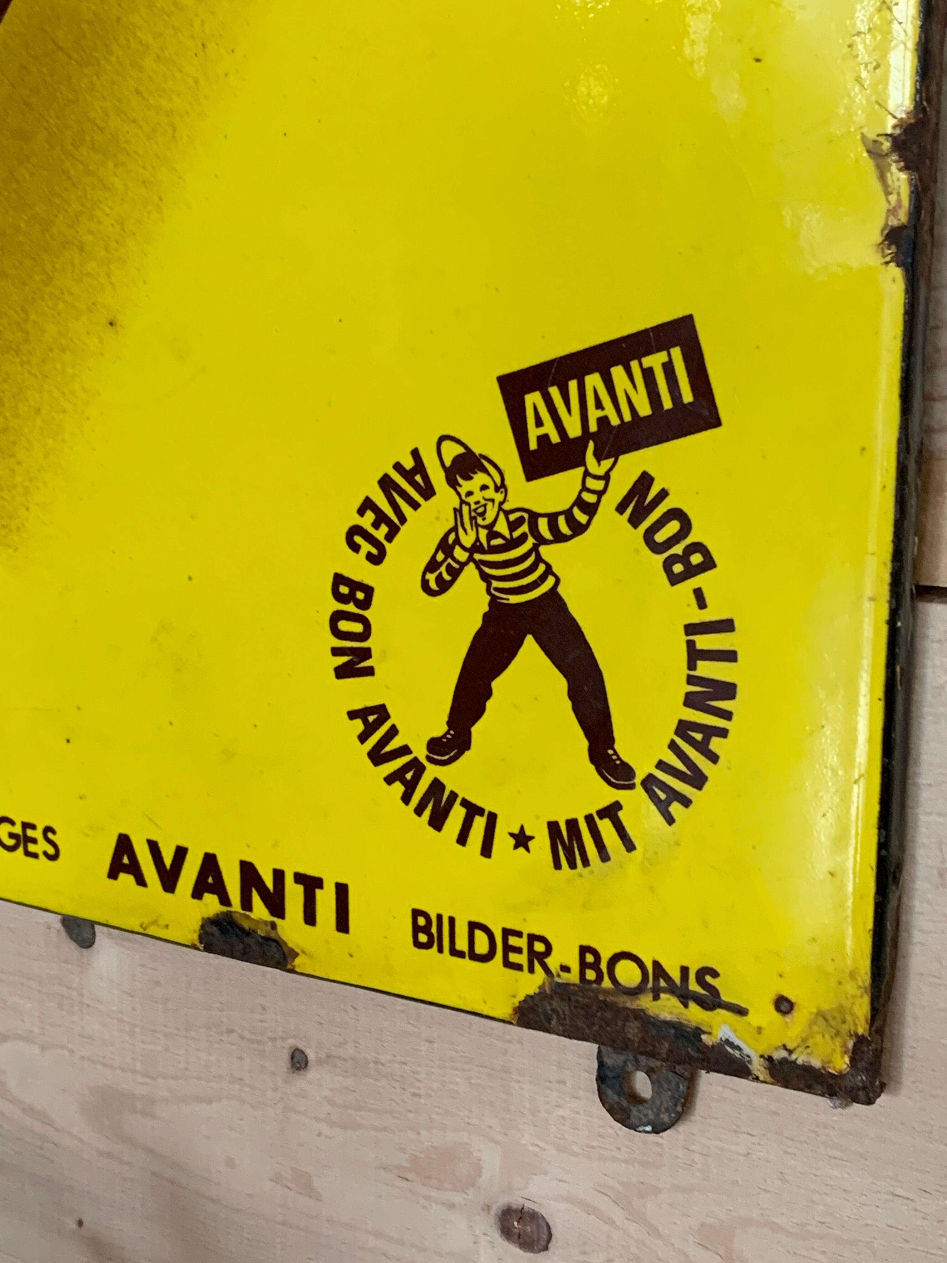 Suchard Milka enamel plate