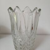 Vase en verre, motif "épis de blé"