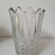 Vase en verre, motif "épis de blé"