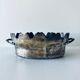 Silver metal flower pot or cover