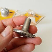 Antique furniture knob, old silver, Louis XV style