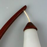 60s 70s lamp teak light wall lamp Uno & Östen Kristiansson for Luxus