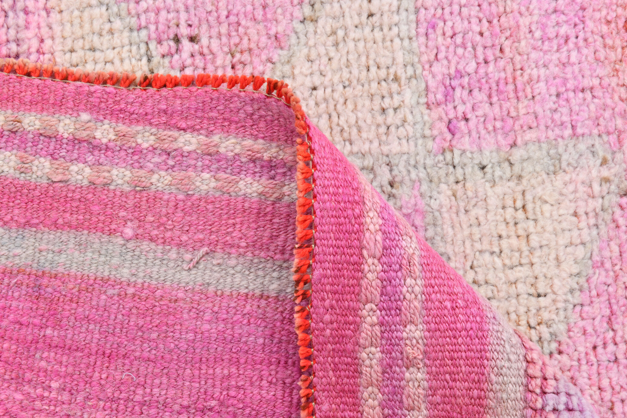 3x11 pale pink vintage runner rug 104x328cm