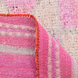 3x11 pale pink vintage runner rug 104x328cm