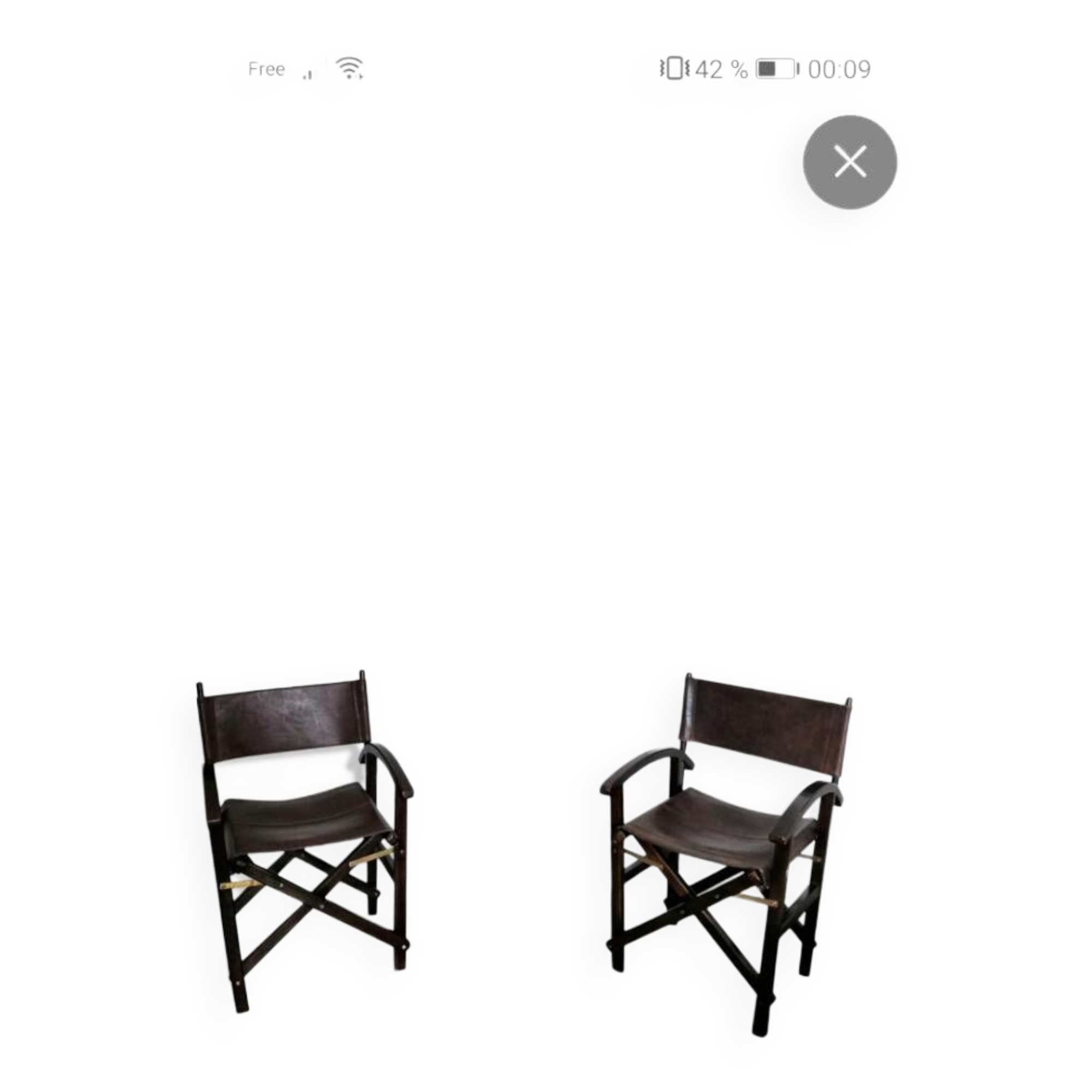 Fauteuil de scénariste en cuir