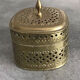SQUARE DECORATIVE JEWELRY BOX MADE OF BRASS