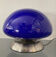 Vintage blue opaline mushroom lamp from the 1980s.