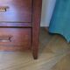 Commode longue–3 tiroirs -style colonial–Teinte acajou