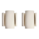 Set of two white TILE wall lights.