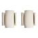 Set of two white TILE wall lights.