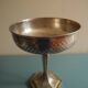 vintage centre table cup silver-plated art deco French silver metal cup
