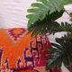 Handmade Berber pouf in wool 60 X 60 X 20 CM
